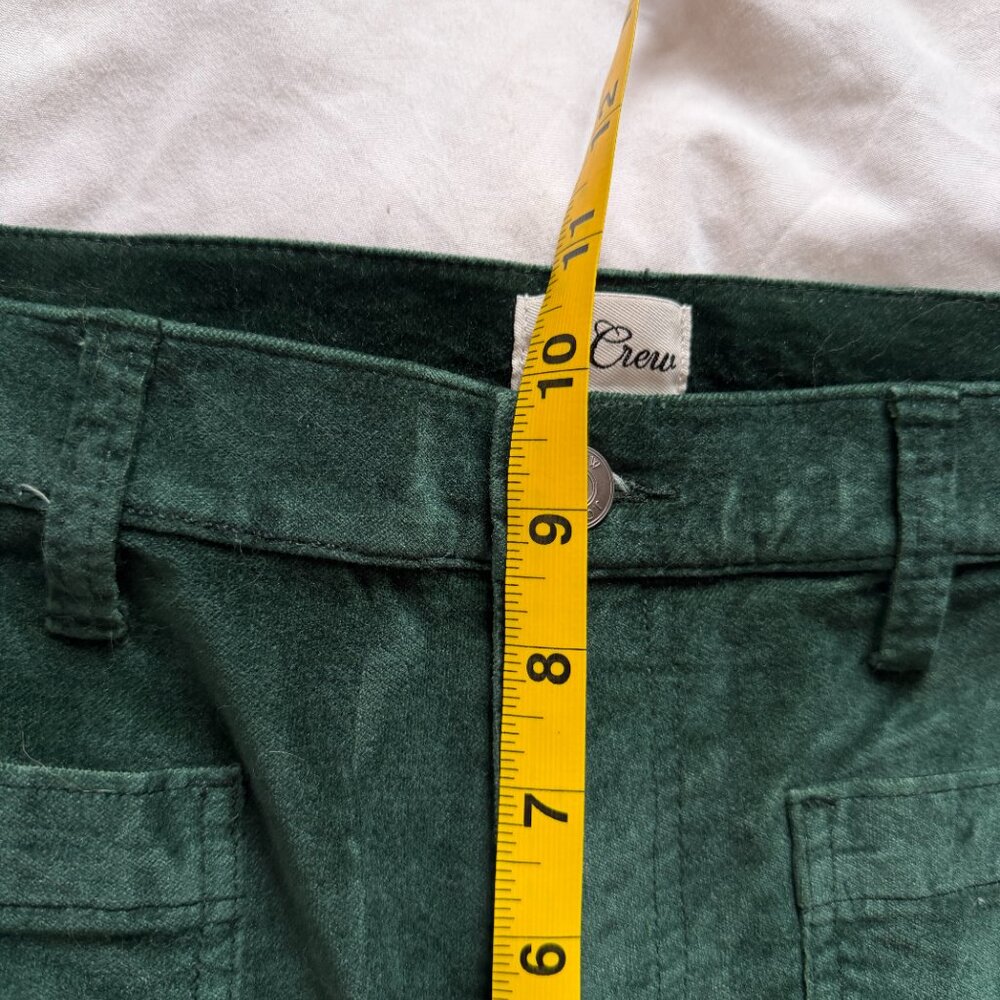 J Crew Billie Demi-boot Crop Jean Green Velvet 29 - Picture 6 of 9